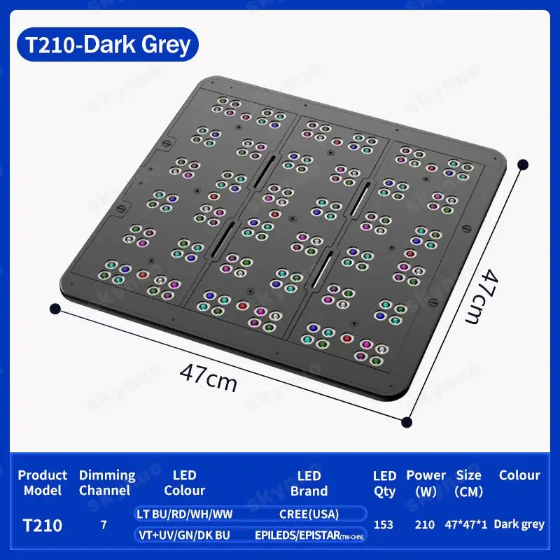 Reef Lighting - ไฟ TLF KASSRAY T210 210W แบบแผงเรียบ
