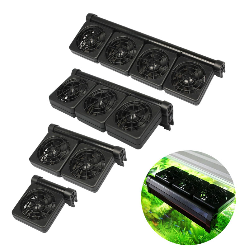 Saltwater Tank - พัดลมระบายความร้อนตู้ปลา 1/2/3/4 ตัว ควบคุมอุณหภูมิน้ำ ระบบพัดลมระบายความร้อนสำหรับตู้ปลาน้ำจืด น้ำเค็ม