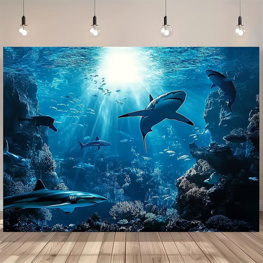 พรมแขวนผนังลายฉลามทะเลลึกสุดงด - Marine Aquarium บทวิจารณ์และราคา