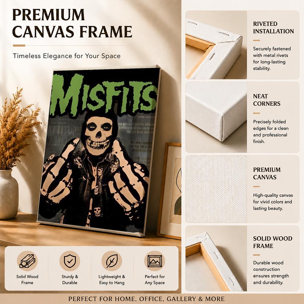 M-Misfits โปสเตอร์ภาพวาดบนผ้าใ - Live Rock บทวิจารณ์และราคา