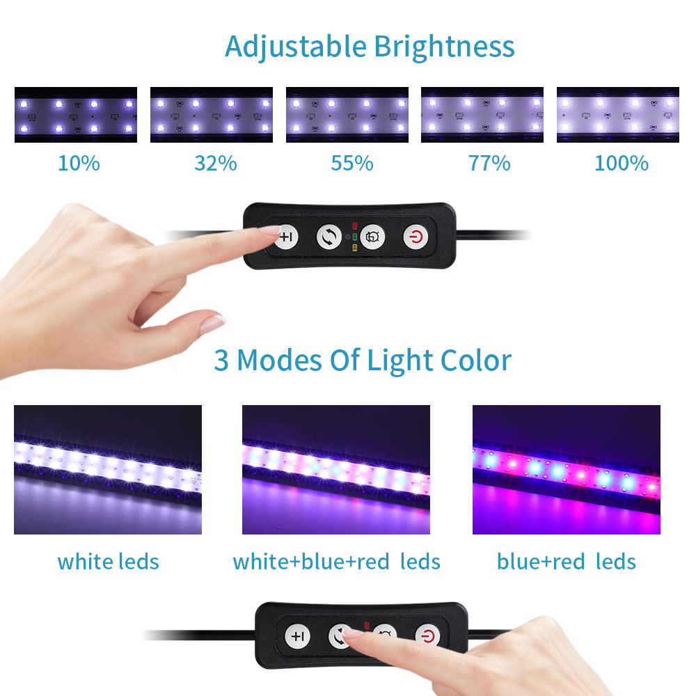 ความสว่างที่ปรับได้ของไฟติดตู้ - Reef Lighting บทวิจารณ์และราคา