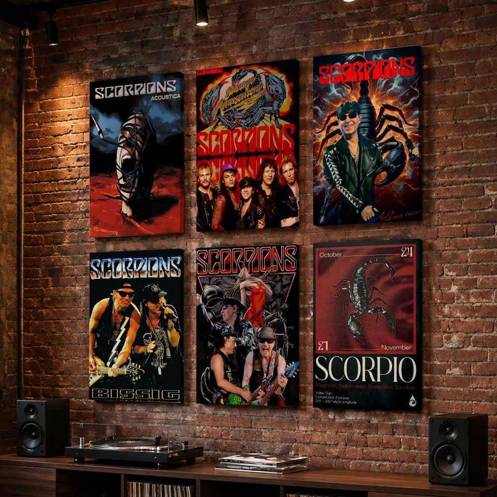 S-Scorpions ภาพวาดติดผนังกรอบไ - Live Rock บทวิจารณ์และราคา
