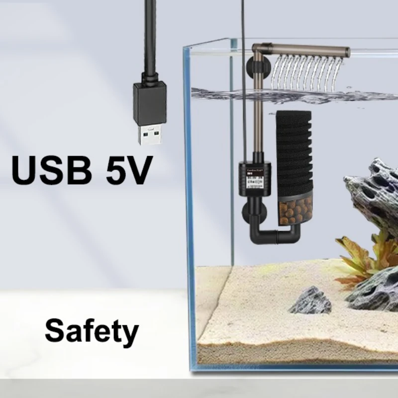 Quiet Aquarium Filter USB Bio- - Saltwater Tank บทวิจารณ์และราคา