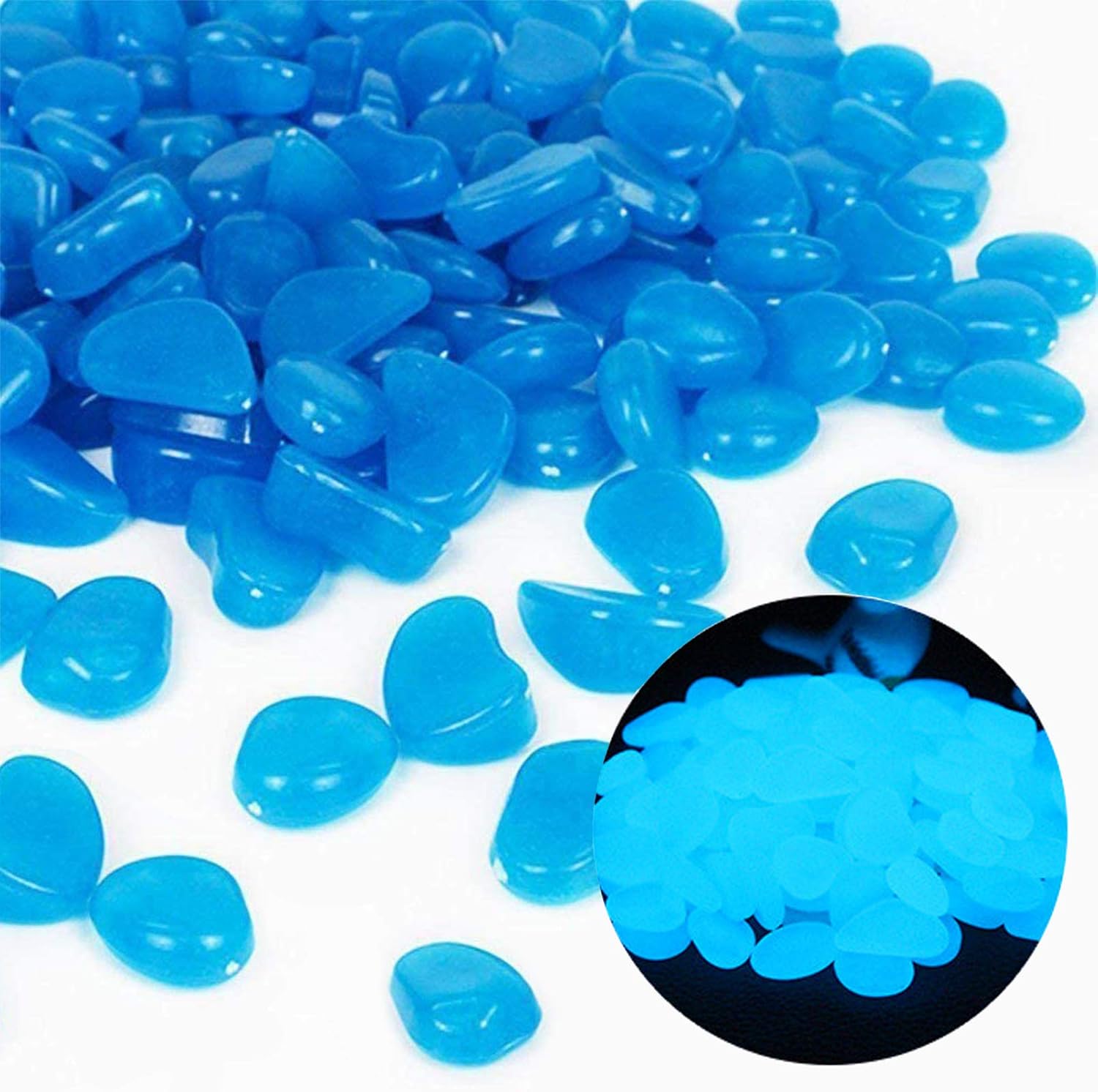 ถังปลา Rocks Glow Blue Pebbles - Ocean Aquarium บทวิจารณ์และราคา