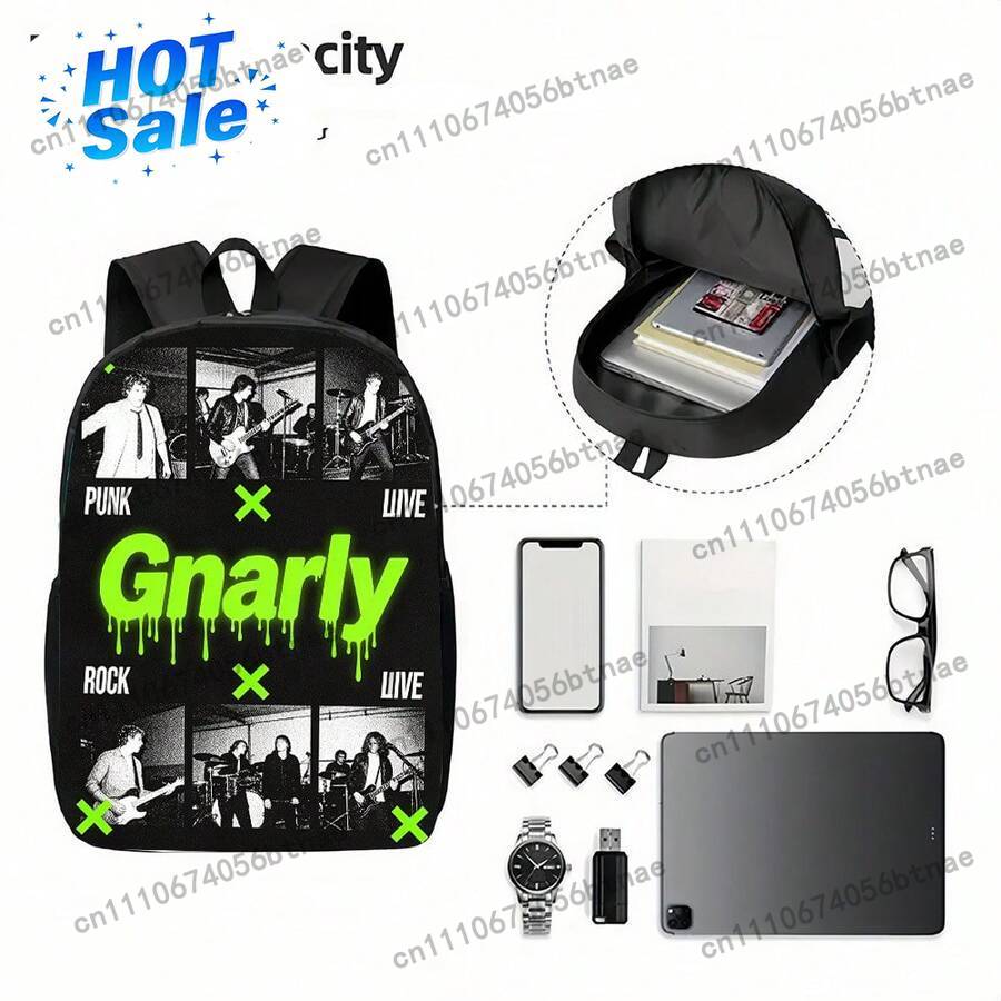กระเป๋าเป้สะพายหลังลายกราฟิกวง - Live Rock บทวิจารณ์และราคา